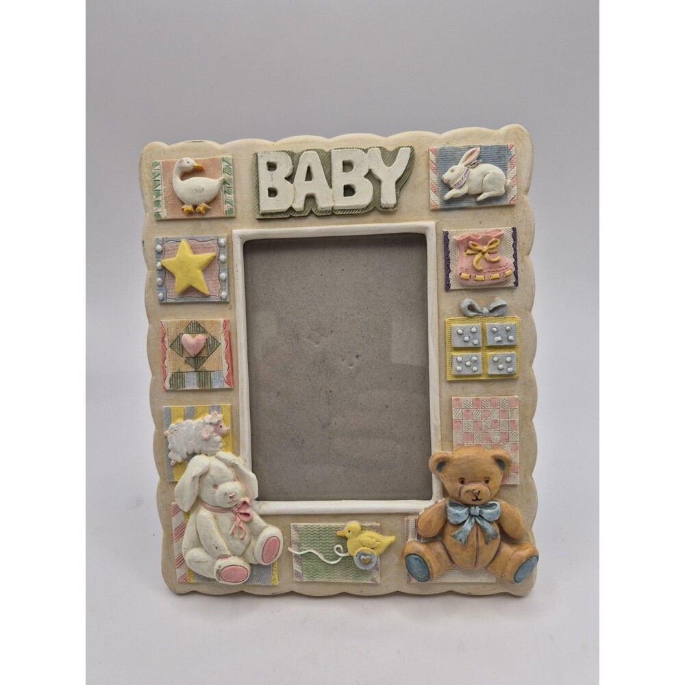 Vintage Russ Berrie Expressions of Love 3D Photo Frame for Baby Nursery Decor